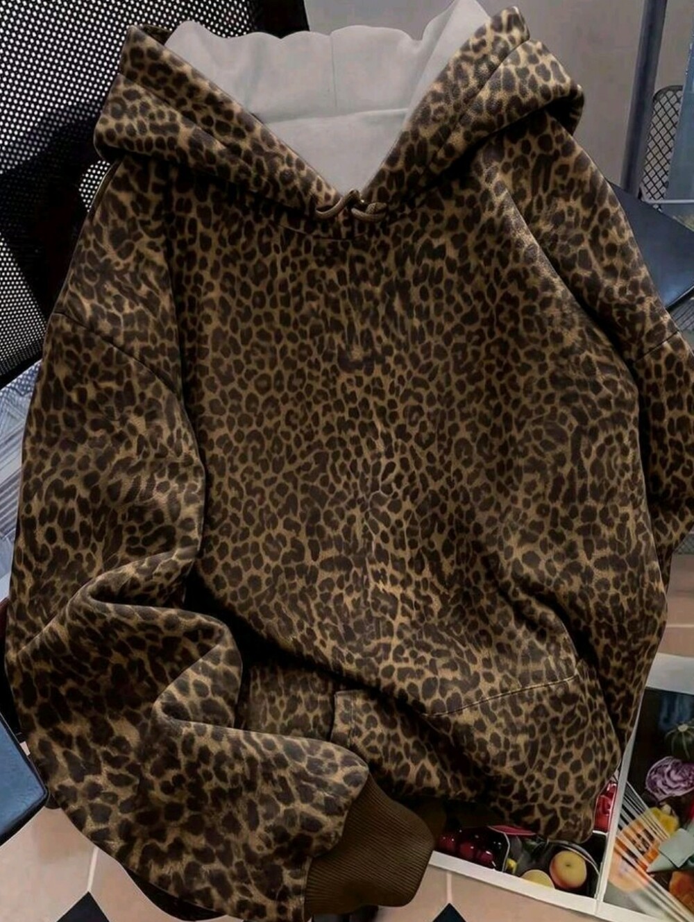 Women's Black Rhinestone Wing Sequin Hooded Sweatshirt, Cute Women's Autumn Back - Picture 3 of 5